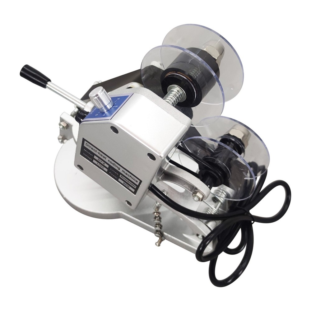 110V 40W Hand Press Ribbon Coding Machine for Packaging Material Coding