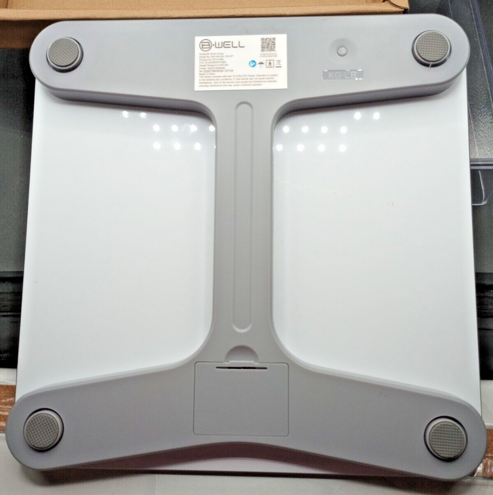 Bytech B-Well Bluetooth Smart Scale w/LED Display - Open Box.