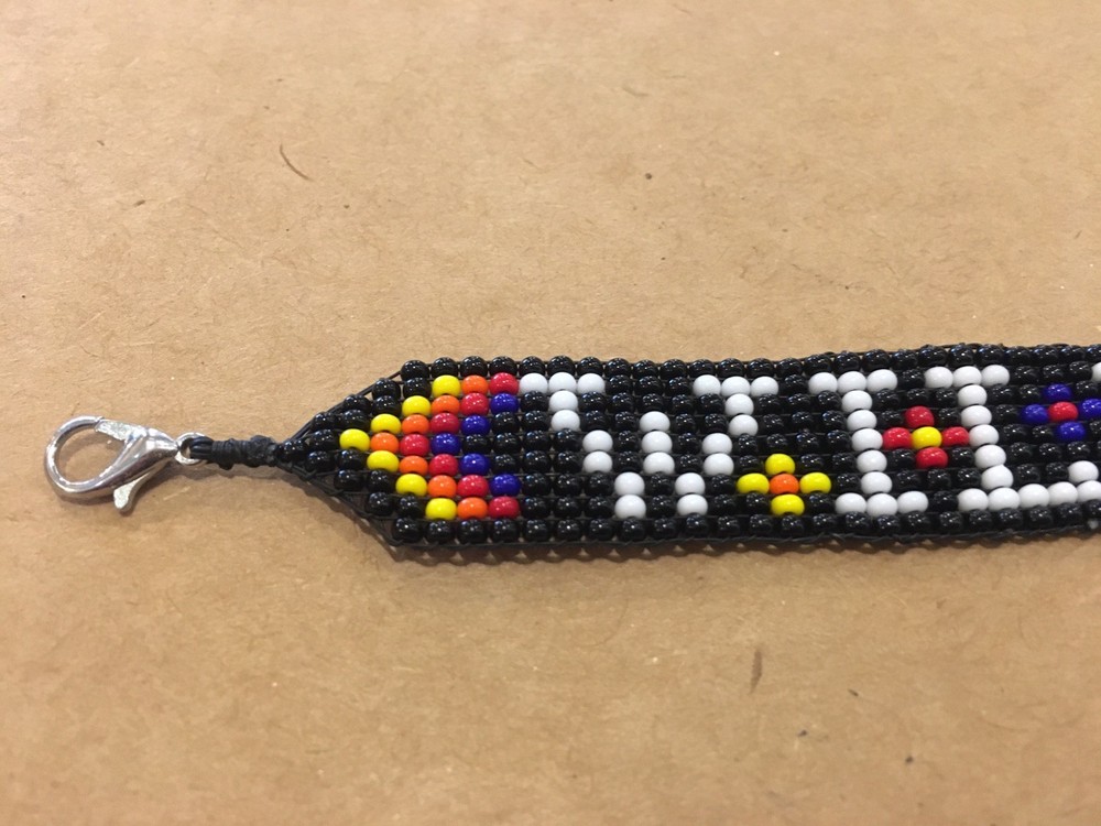 Model #A105, Czech Hand Beaded Bracelet.