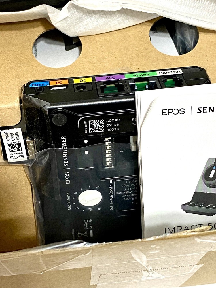 EPOS SDW 5016 - US Monaural Wireless DECT System Headset with Microphone NIB!