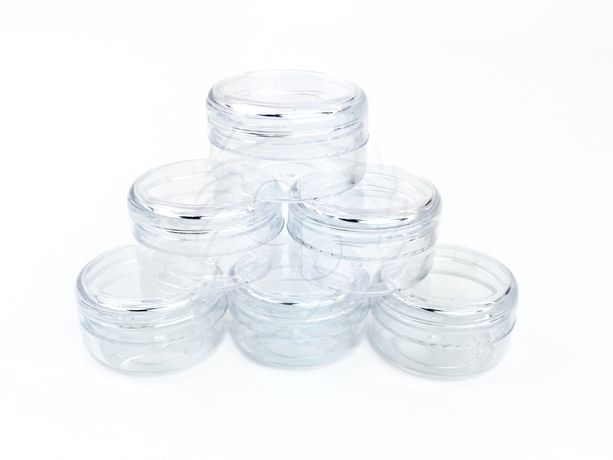 12 Pieces 15 Gram/1/2oz High Quality Lip Balm Lotion Cream Sample Jar Containers
