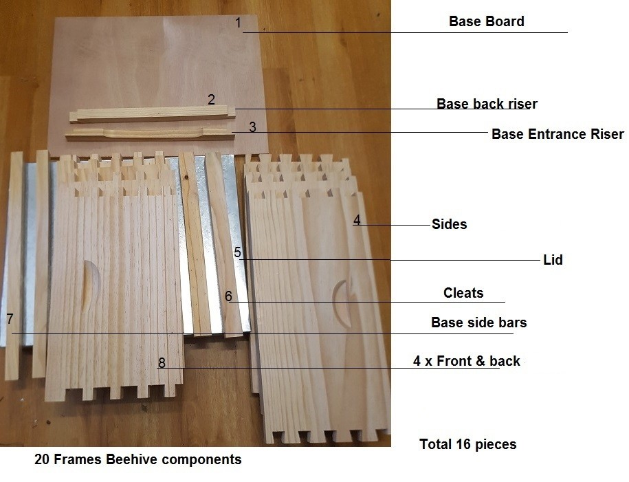BEEKEEPING STARTER HEAVY DUTY POLY COTTON SUIT, GLOVES, BEEHIVE, FRAMES & TOOLS
