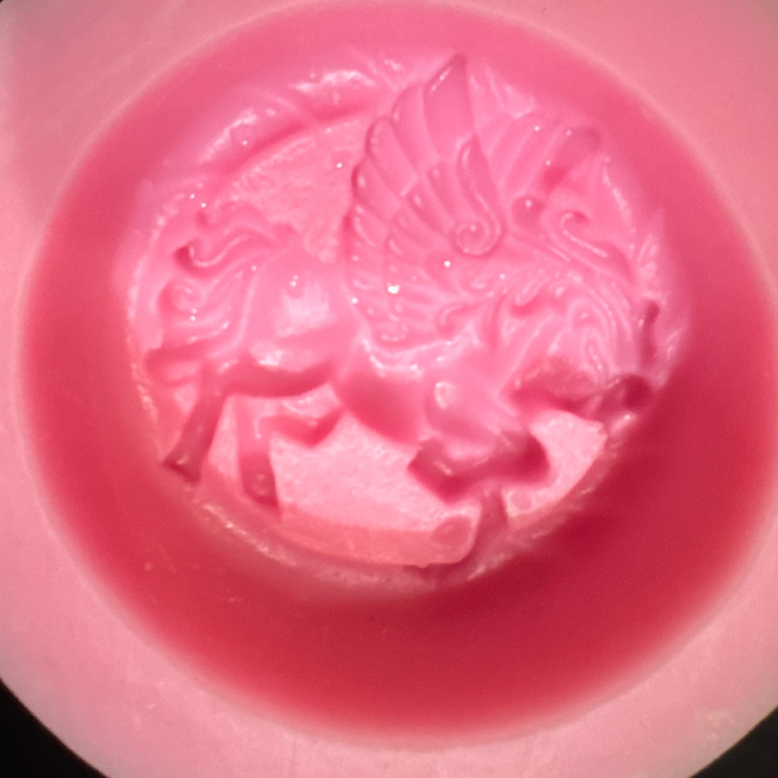 Pink Silicone Pegasus Soap Mold for Resin, Chocolate, Plaster, Wax Crafts