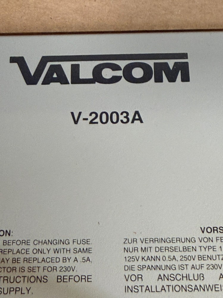 Valcom V-2003A 3 Zone One Way Page Control Unit
