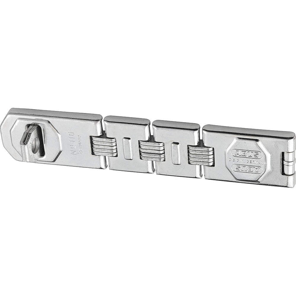 ABUS 110/230 Concealed Hinge Pin Hasp,Fixed,Chrome 3MPH7