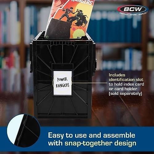 BCW Long Comic Book Bin Heavy Duty Plastic Storage Box