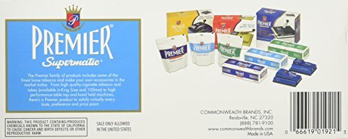 Premier King Size Light Cigarette Tubes [50 boxes]
