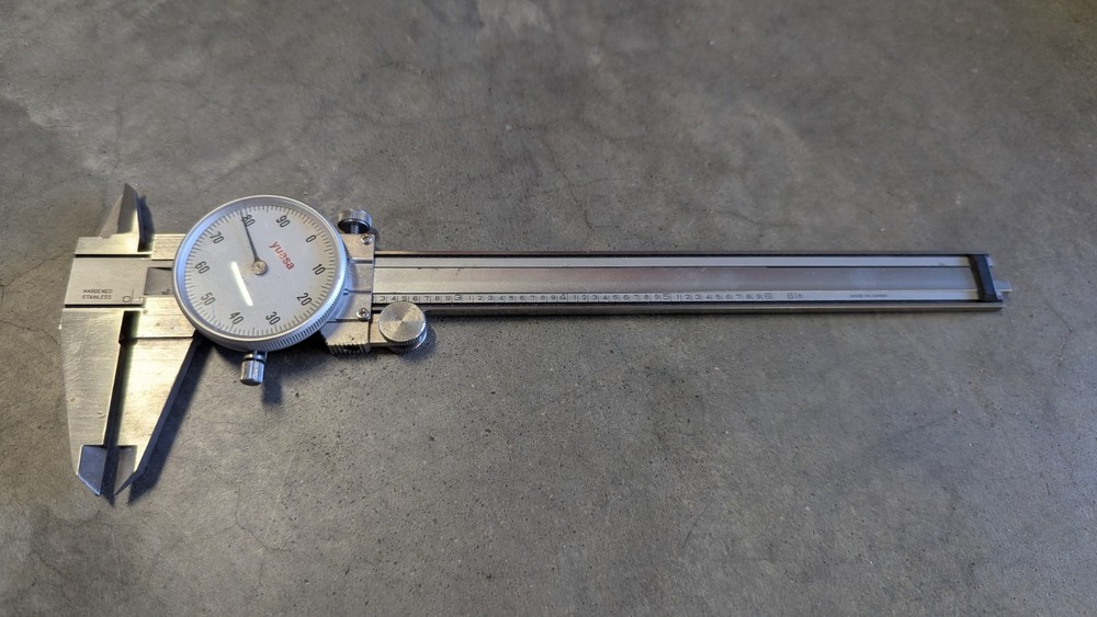 BROKEN Yuasa 6" dial calipers .001" precision