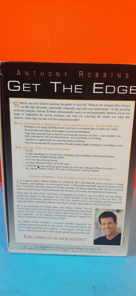 Anthony Robbins "Get the Edge" 10-CD Motivational 7-Day Program
