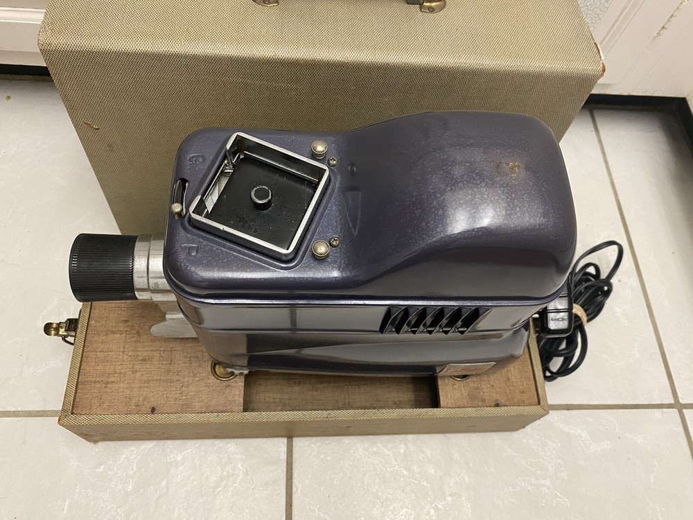 vintage labelle 55 automatic picture slide projector
