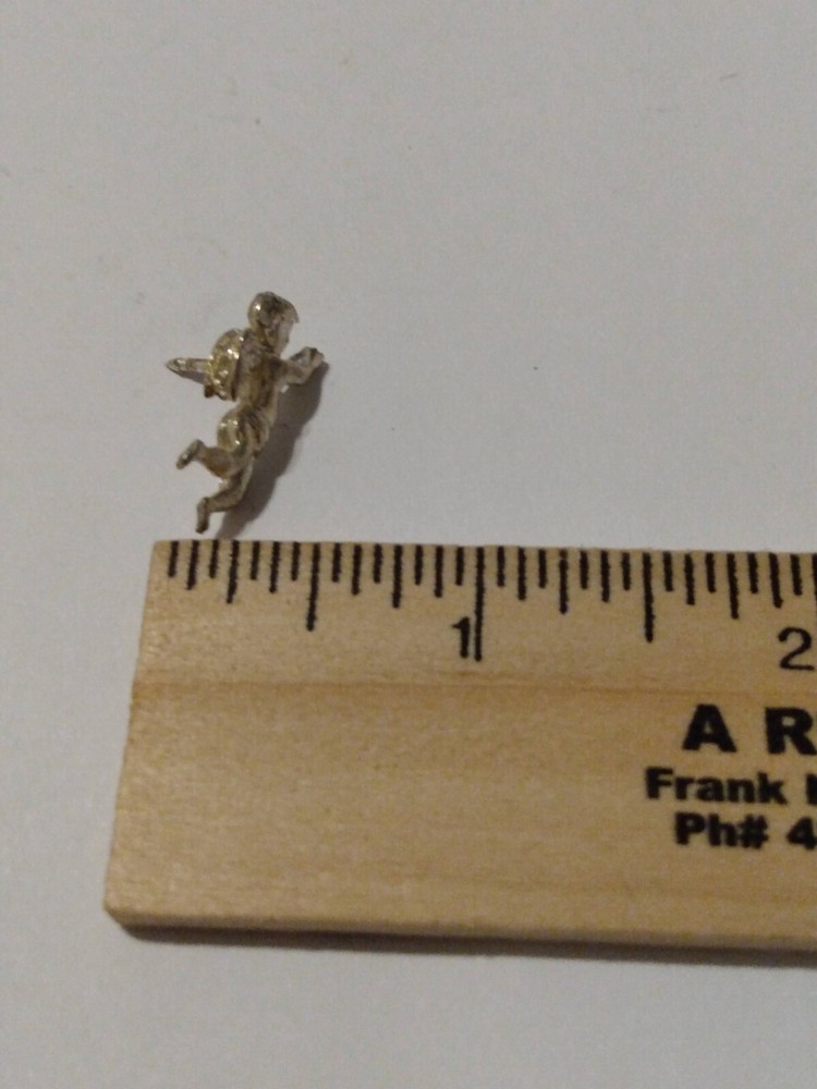 Small Silvertone Cherub Angel Tack Pin