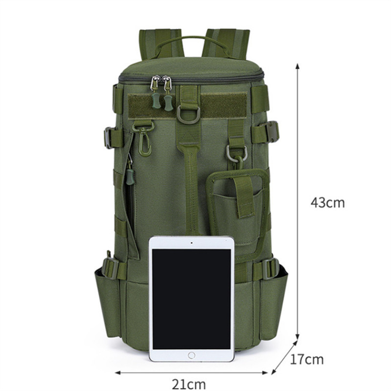 Fishing Tackle Backpack with Rod Holder Large Waterproof Holds 4 Lg Tackle Boxes