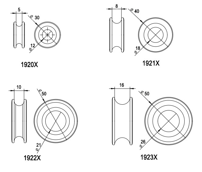 Blue Shark- Low friction ring(5-pack)
