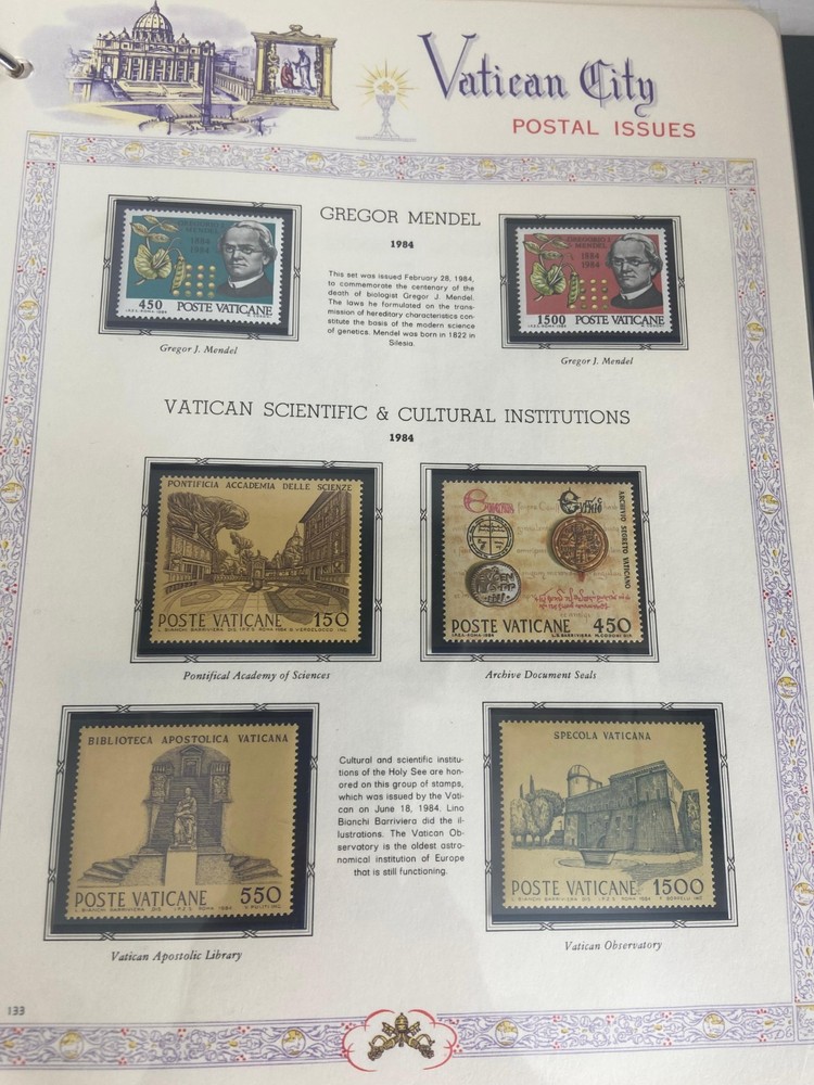 Joystamp: Awesome White Ace Vatican City Album Pages Mint Never Hinged