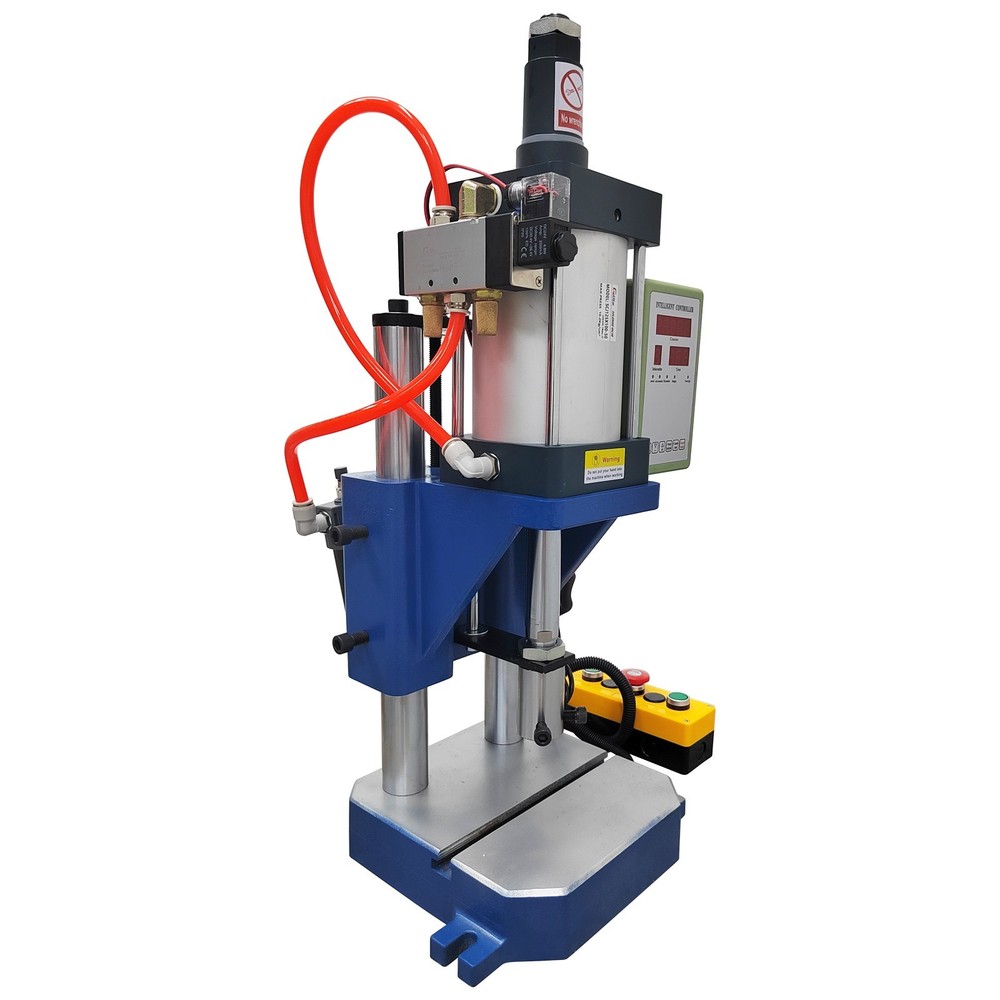 110V Pneumatic Punch Machine Punch Press with Controller 1763lbs 0.98" Clamp