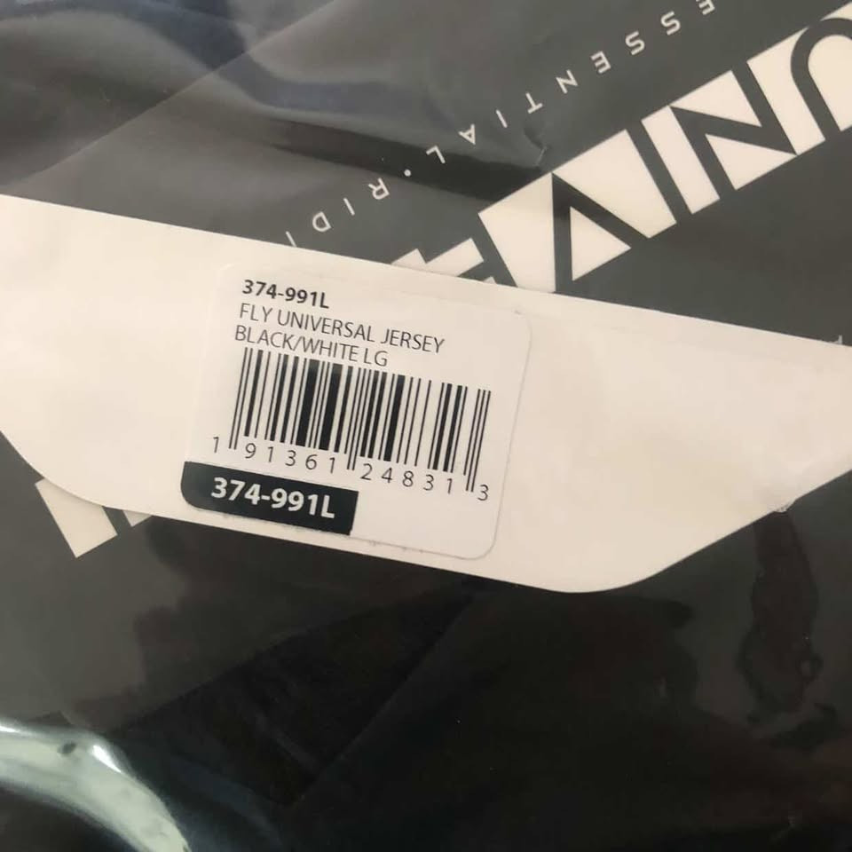 Fly Universal Jersey - Black/White
