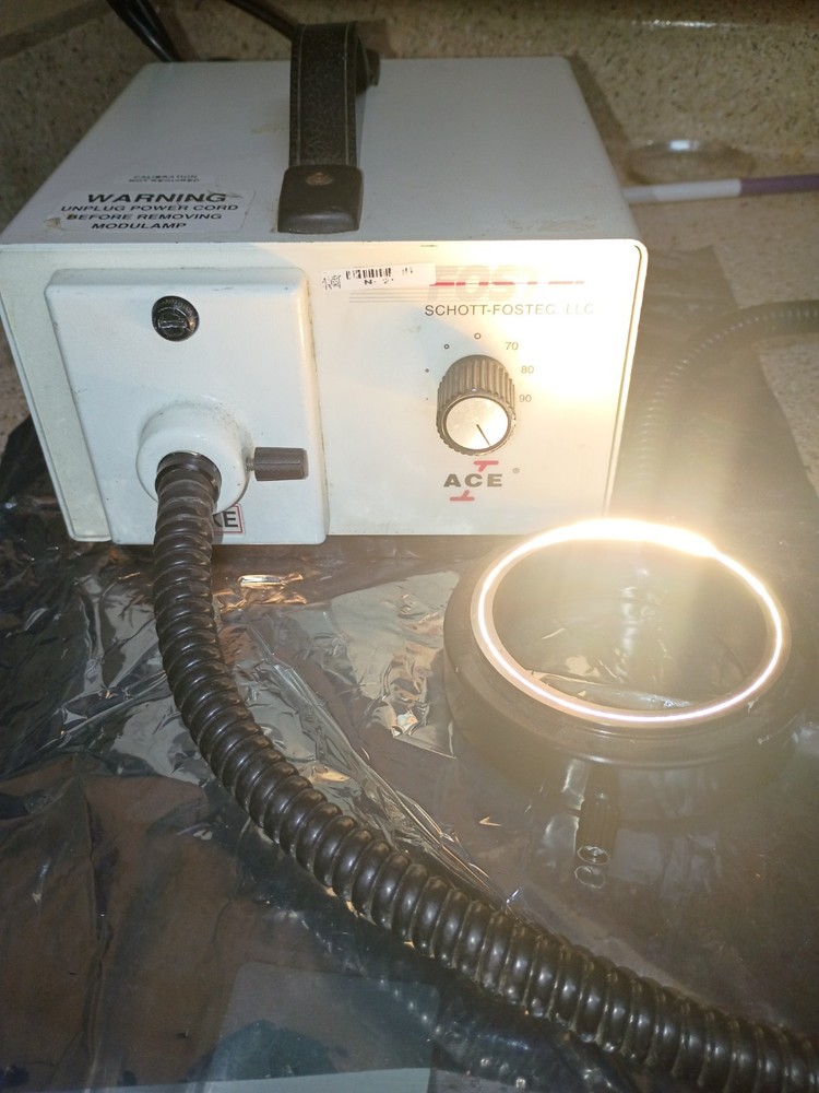 Schott-Fostec ACE I Fiber Optic Light Source & Microscope Light Guide