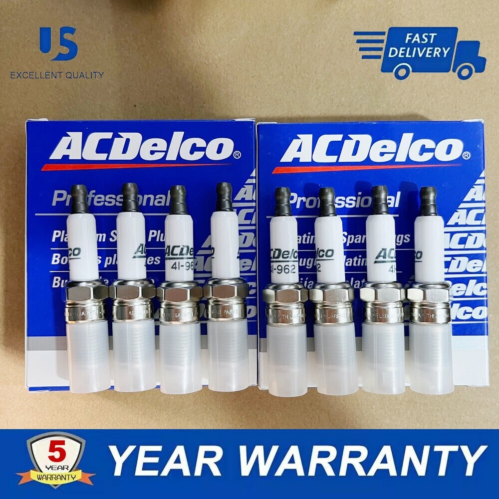 8Pcs OEM 41-962 Platinum Spark Plugs Fit for Sierra Chevy Silverado 19299585 USA