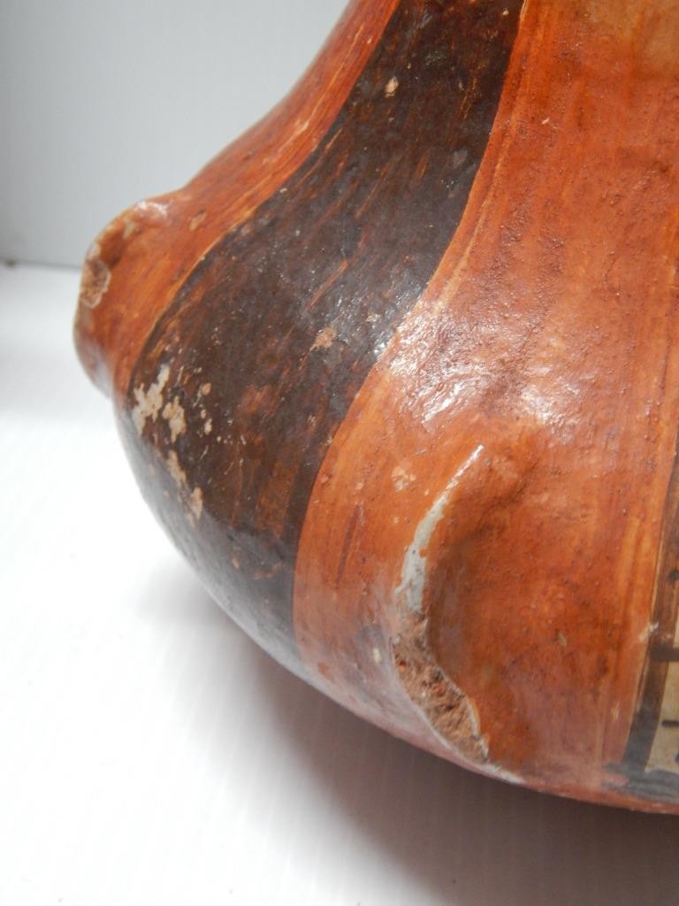 LARGE FIGURAL AMAZON SHIPIBO PERU POT POTTERY - EARLY EXAMPLE ANITIQUE VINTAGE