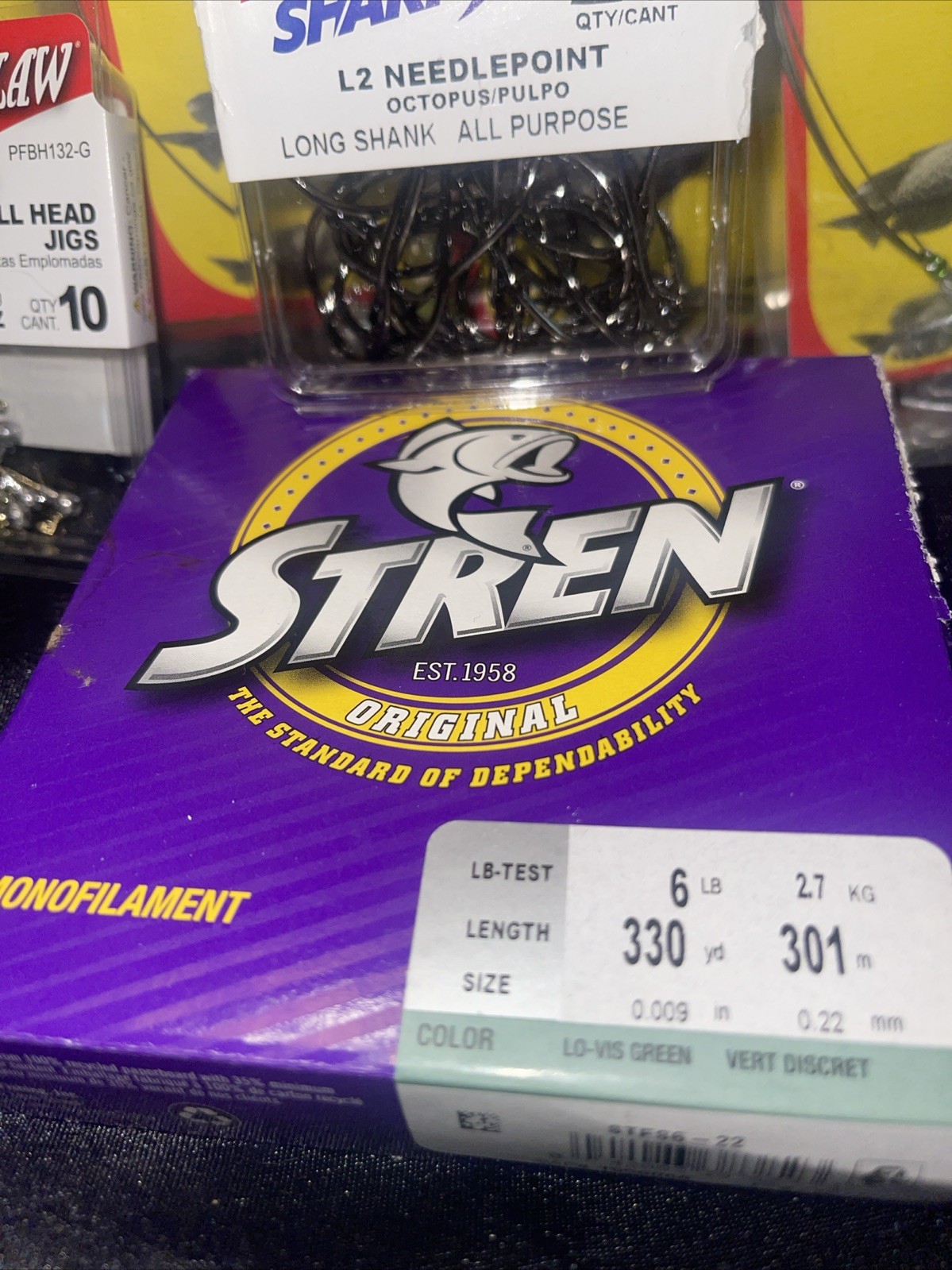 Fishing Bundle Lot Of 11+ Fish Tackle & String Lot New Lazer Sharp Stren Jig