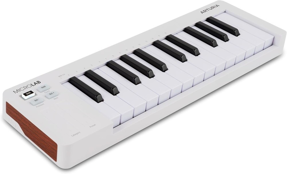 Arturia Microlab Mk3 25-Key USB MIDI Controller - White