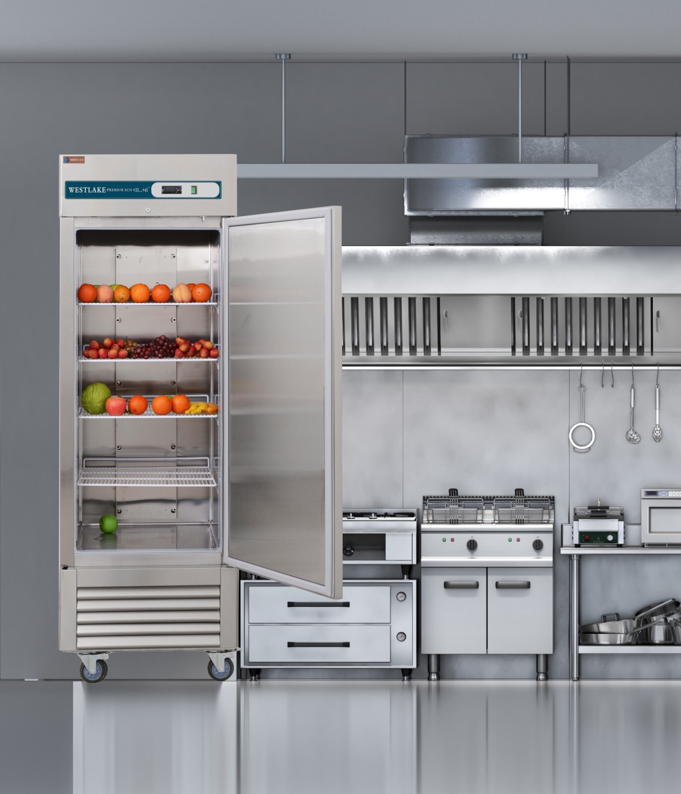 27' W Reach-in Commercial Freezer Stainless Steel 1 Door 23 Cu.ft Capacity ETL