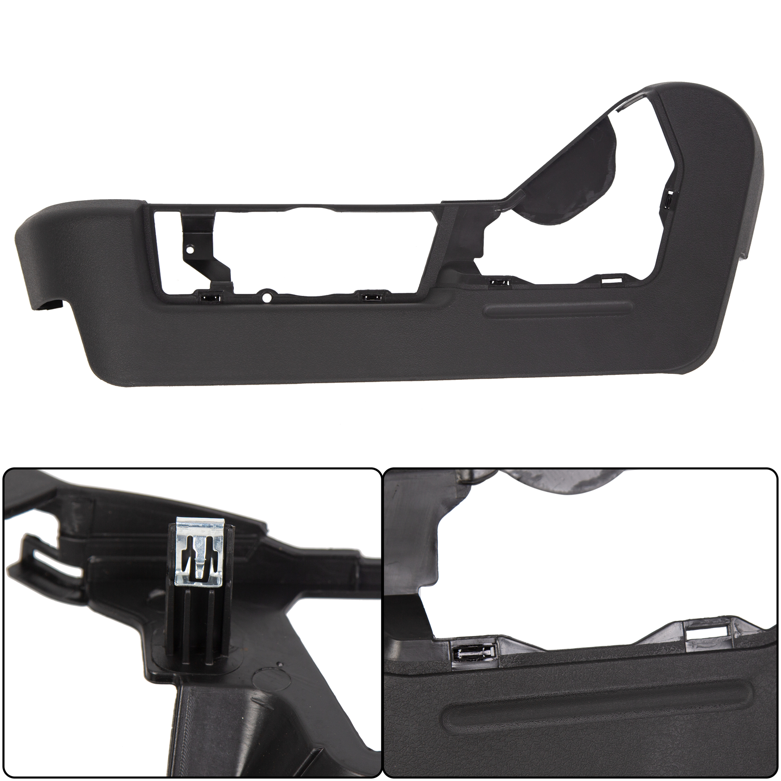 For 2009-2014 Ford F150 Driver Left Seat Cover Bezel Trim Panel Black Plastic