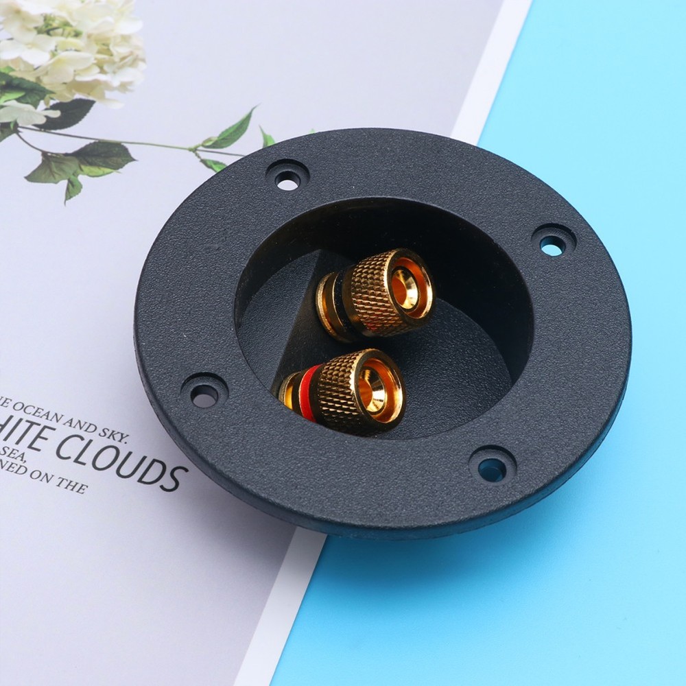 2Pcs Compact Speaker Terminal Connectors for Secure and Durable Connections