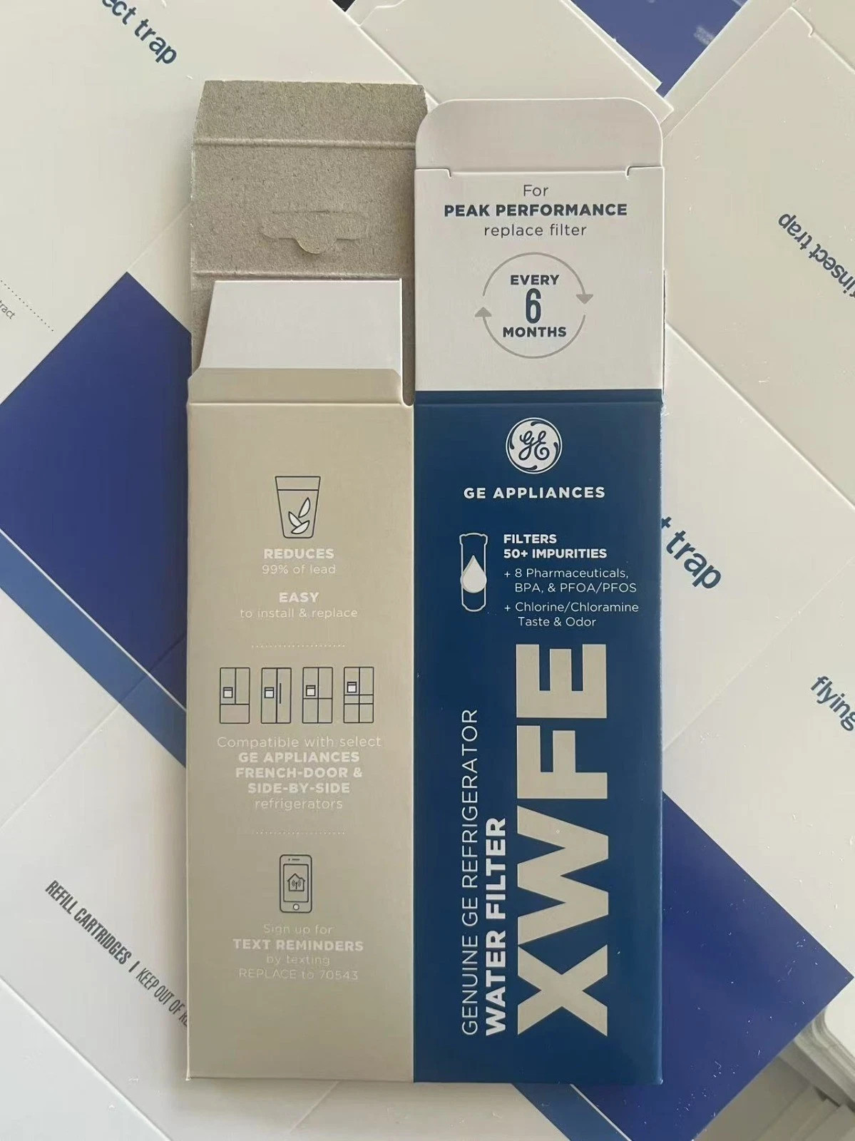 1 PACK GE XWFE Replacment Refrigerator Water Filter Without Chip