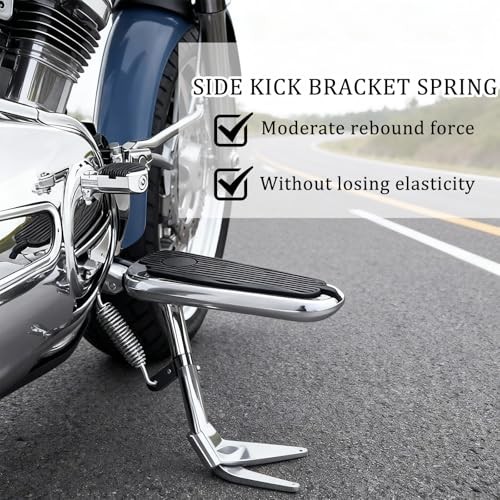 Kickstand Spring for Harley Replacement Jiffy Stand Spring for '91-'98 Silver