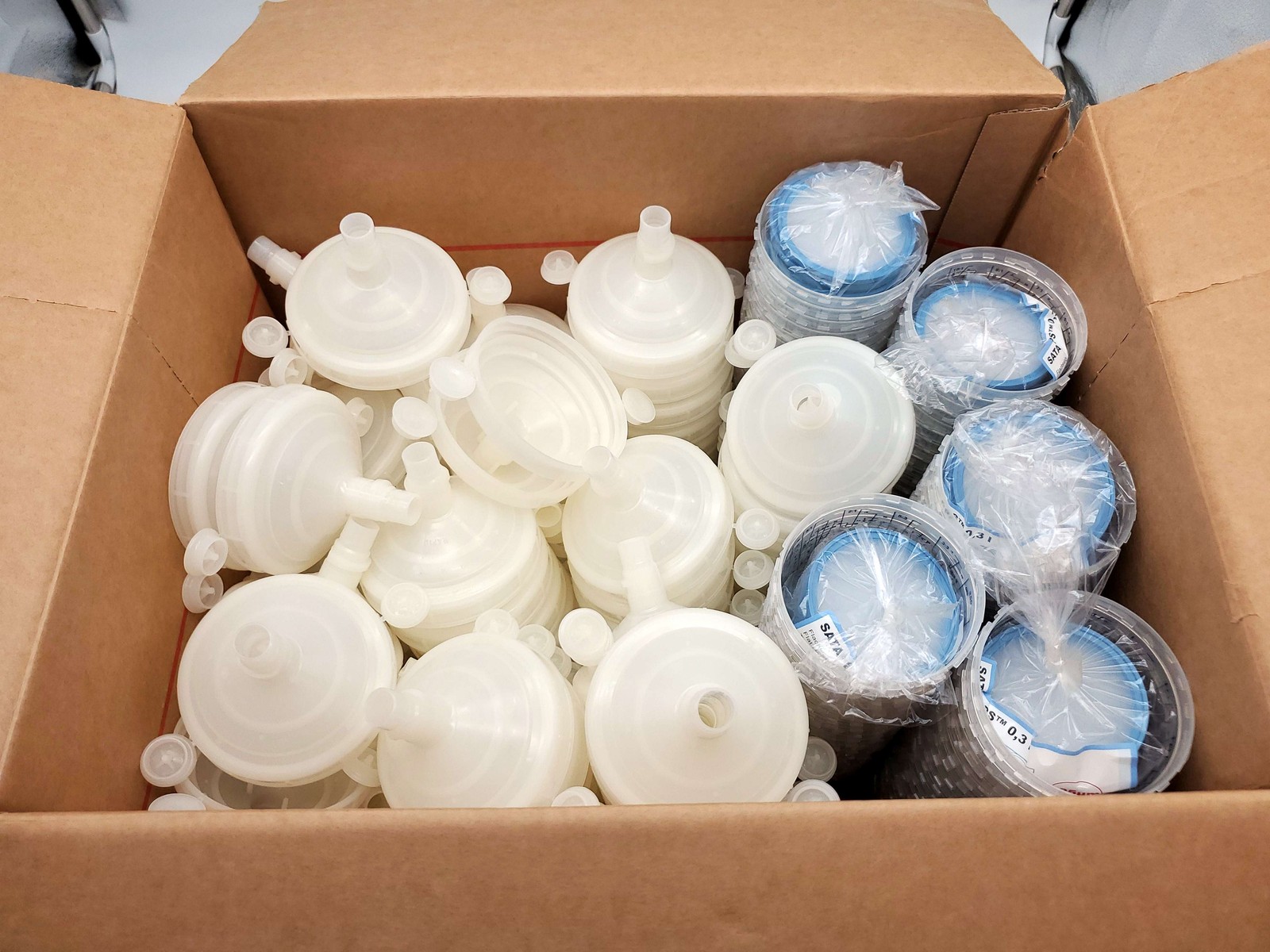 SATA 1010420 Paint Cups 0.3L Lids & 125 Micron Sieves 100 EA for SATAjet 5000 B