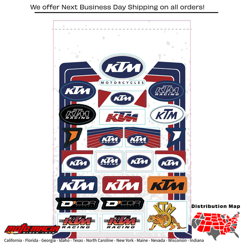 DECAL SHEETS KTM