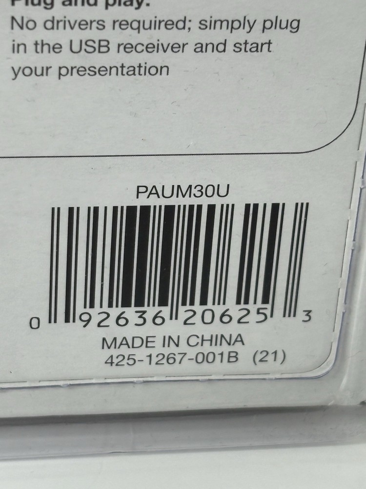 Targus Wireless Presenter With Cursor Control And Laser Pointer - Brand New