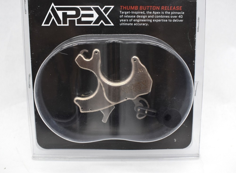 Scott Archery Apex (8010-SR-L) Thumb Trigger Release - Large - Silver - New!