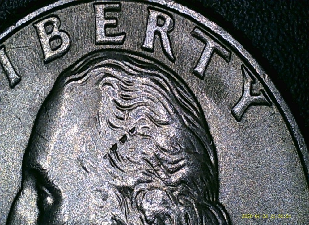 2021 Washington "Split Ends" obv. "Jester Hat" rev Chip Error coin