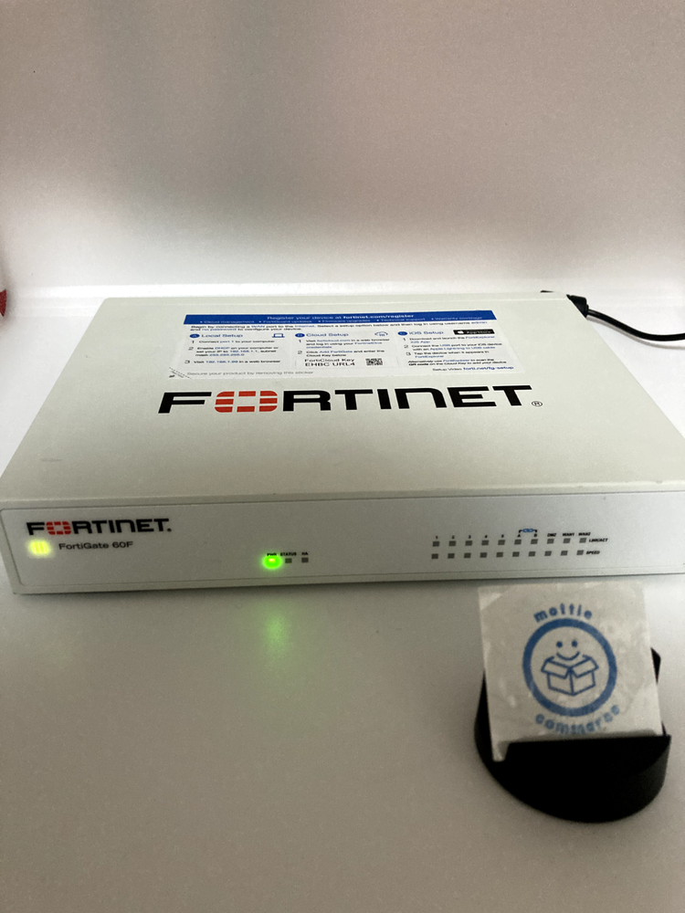 Fortinet FG-60F Fortigate-60F Network Security Firewall Initialized w/Adapter JP
