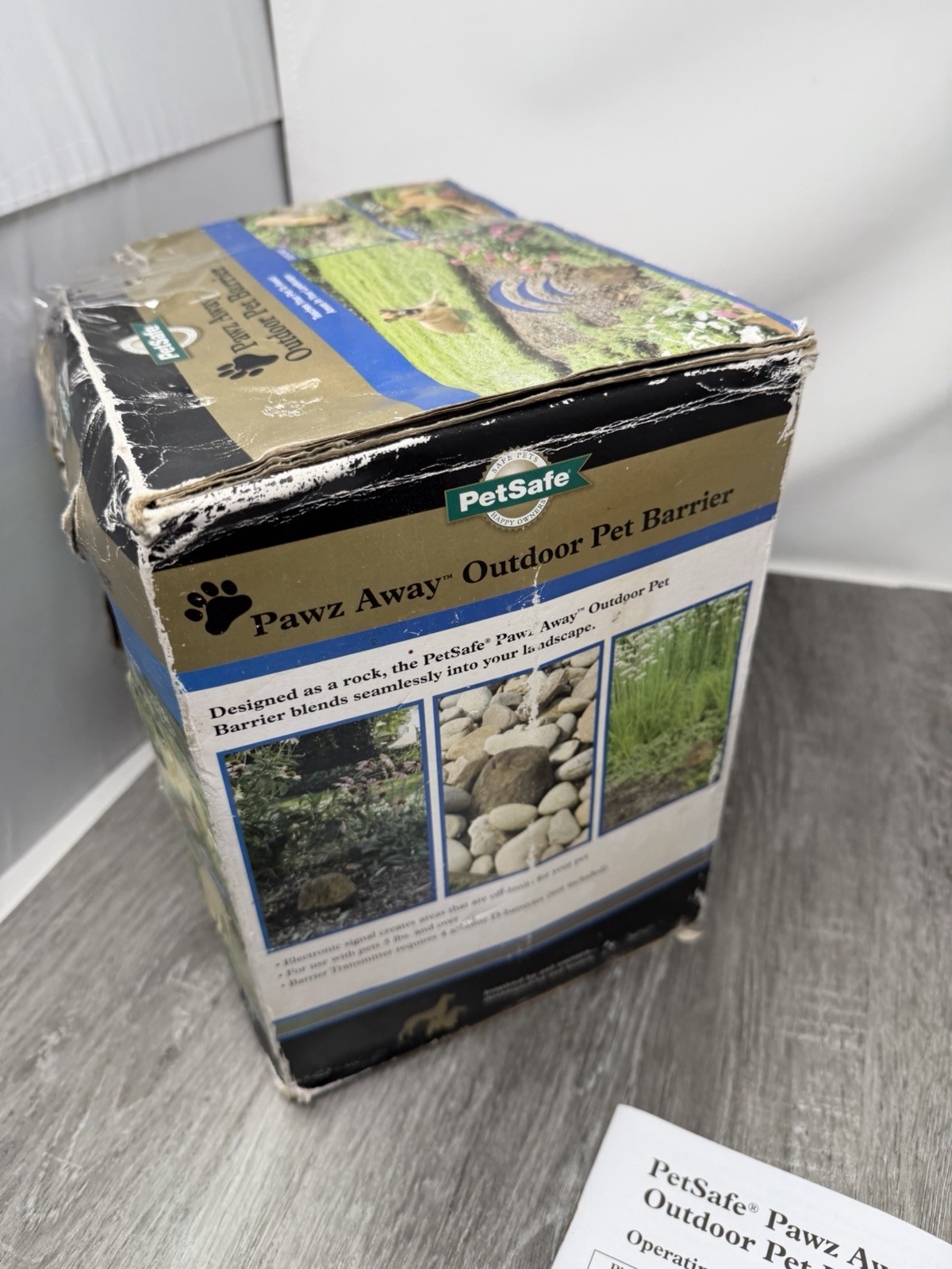 PetSafe Pawz Away Wireless Rock Outdoor Dog Fence Barrier PWF00-11923 OPEN BOX