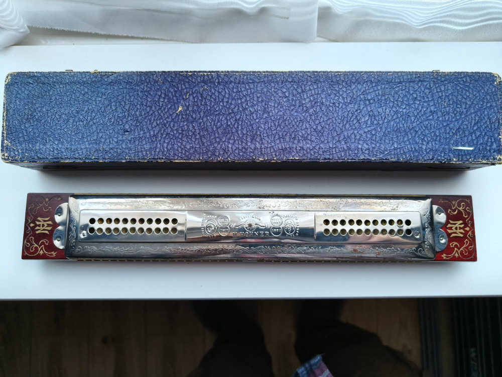 Vintage tremolo 4 key harmonica Hohner Echo 4 in One CGDA
