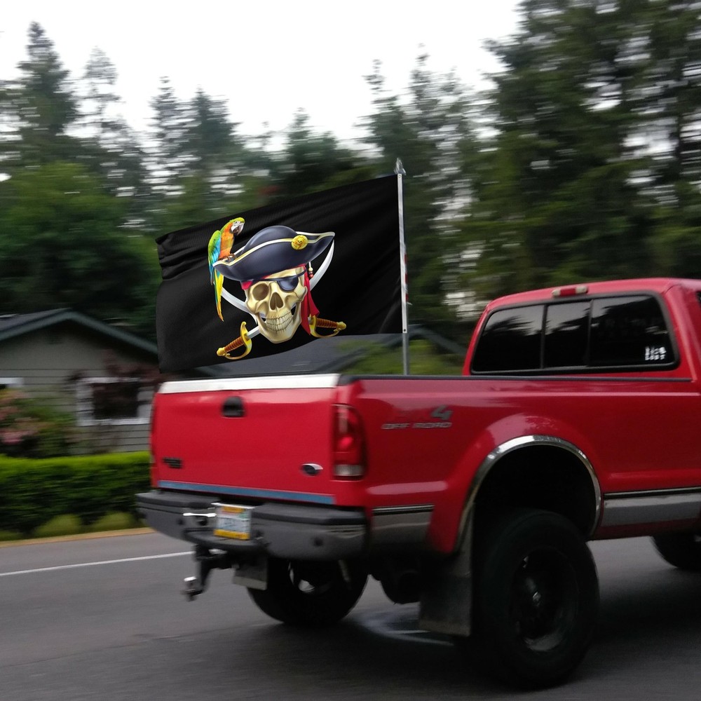 Pirate Flag – Jolly Roger Flag – 100Den polyester - Double Seam - 2