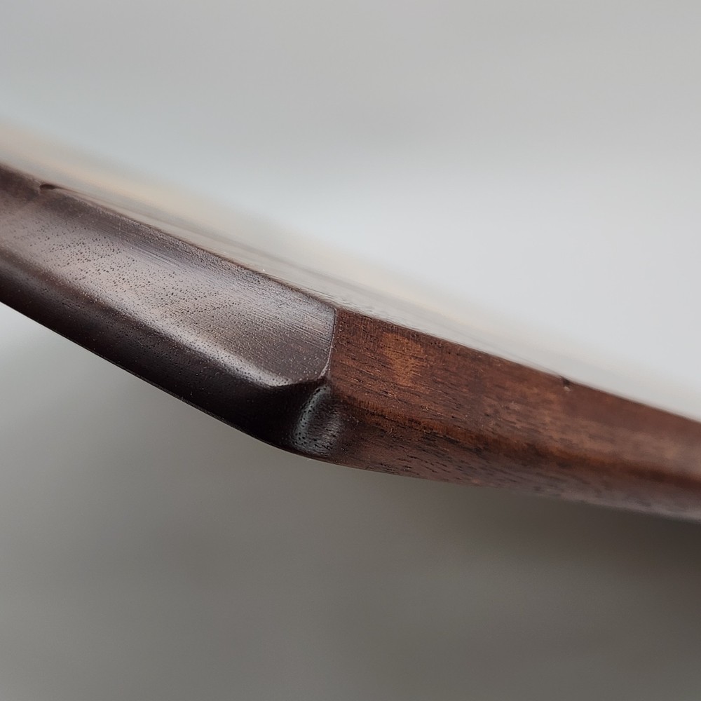 Vtg Drueke 21" Solid Walnut/Maple Chess Board 2" Squares Restored Two Sided 7lbs