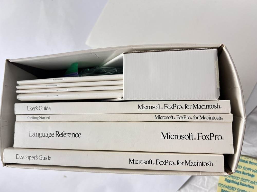 Vintage Microsoft FoxPro 2.5 Macintosh Relational Database System Complete Boxed