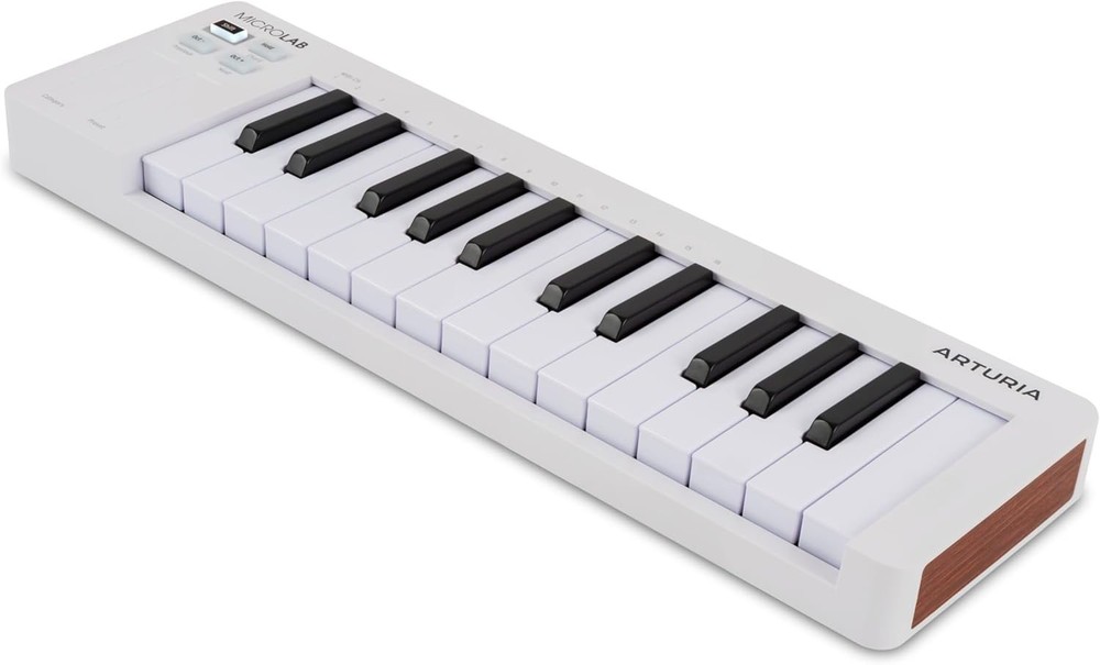 Arturia Microlab Mk3 25-Key USB MIDI Controller - White