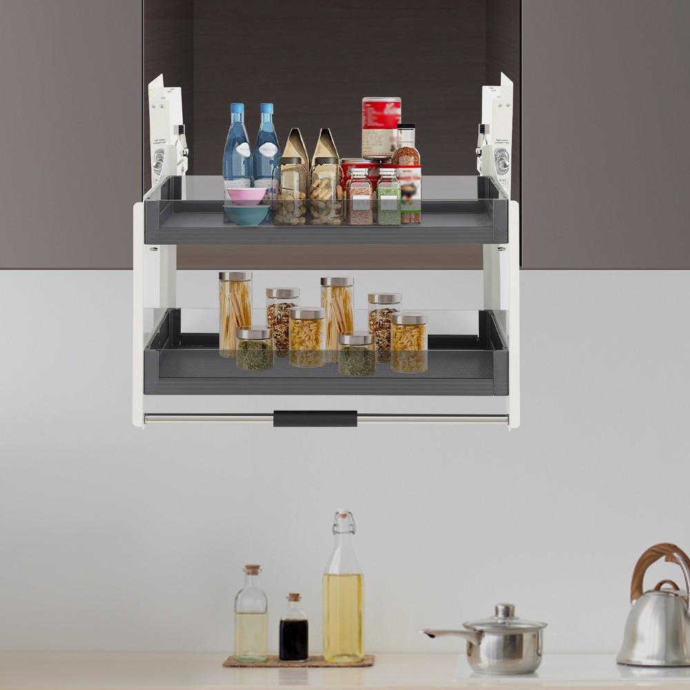 Pull-down Shelf Pull-down Shelf for Kitchen Upper Cabinets Kitchen Storage Rack