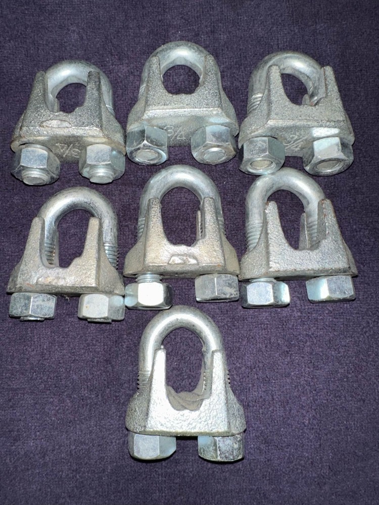 3/4 inch galvanized wire rope clips