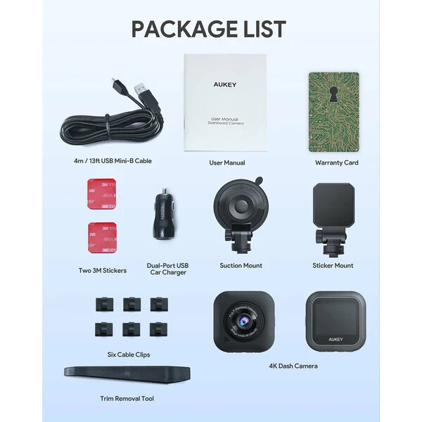 AUKEY DRS1 4K Dash cam