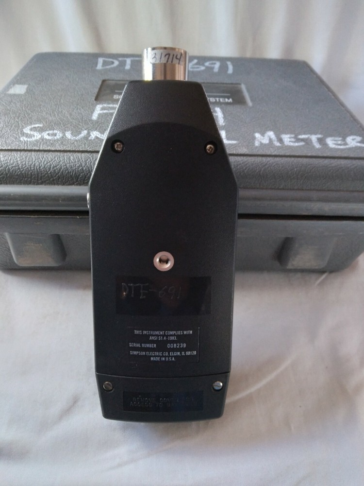 Simpson Sound Measuring System Sound Level Meter System Model 884-2 Type S2A