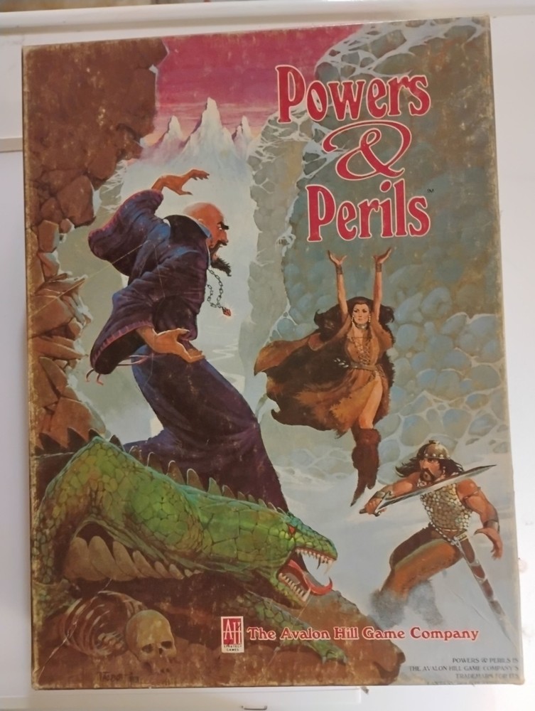 Powers & Perils Boxed Set (1984) Avalon Hill Complete + Bonus Book