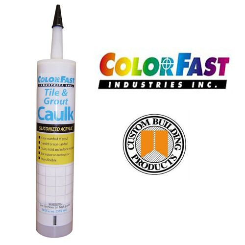 Colored Caulk to Match Custom Building Products Grout Color - Sanded or Unsanded