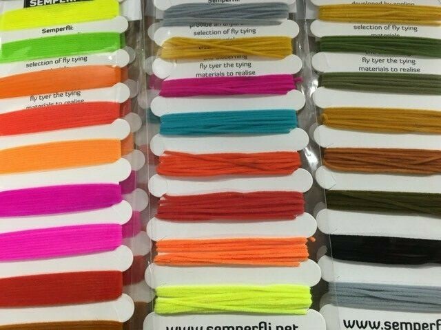 Fly tying SUEDE CHENILLE MIXED CARD SEMPERFLI,, multicard