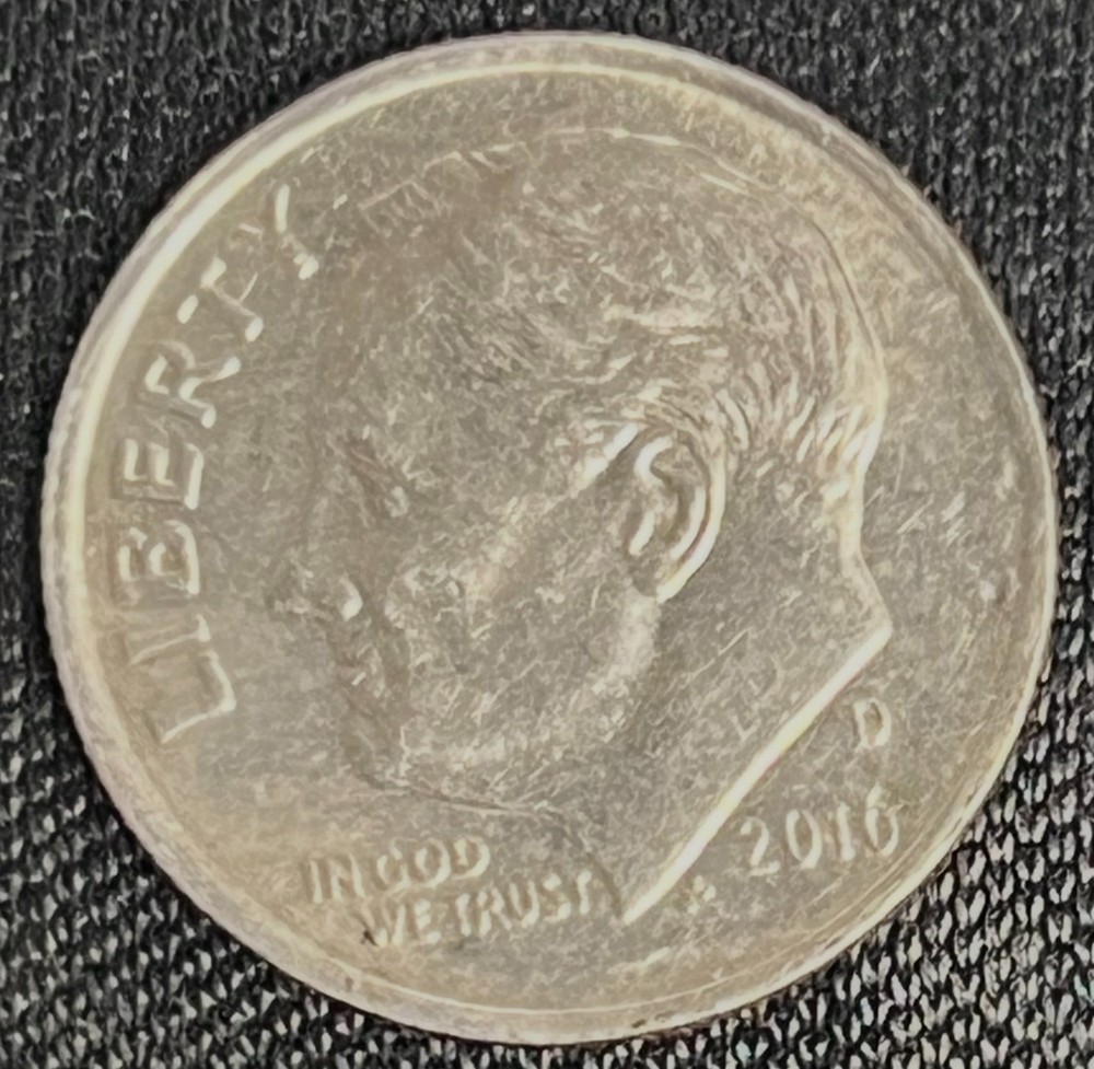 2010 D Roosevelt Dime "ERROR ON NOSE" "BROKEN NOSE ERROR"